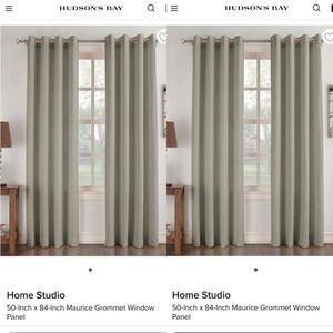 50-Inch x 84-Inch Maurice Grommet Window Panel